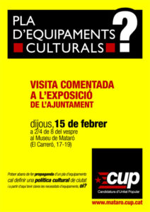 Visita comentada a l'exposició del Pla d'Equipaments Culturals (15/2/2007)