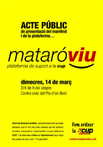 Presentació de "Mataró viu" (14/3/2007)
