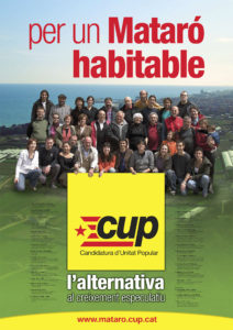 Per un mMataró habitable, cartell CUP Mataró eleccions municipals 2007