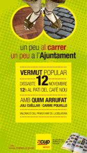 CUP, un peu al carrer i un peu a l'Ajuntament (5/7/2016)